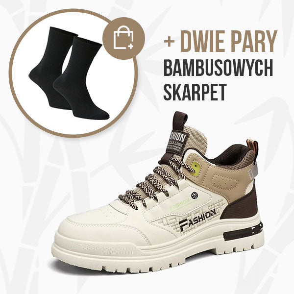 Brown-Beige with Socks / 46